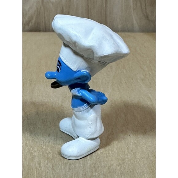 Mcdonalds Happy Meal Replacement Smurf Chef 2011 Loose Figure Only - Picture 2 of 5